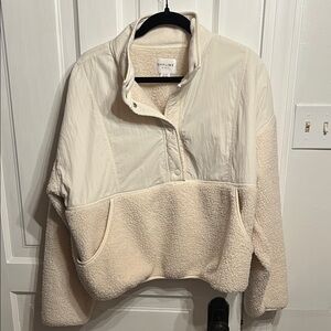 Aerie Cream Teddy Jacket